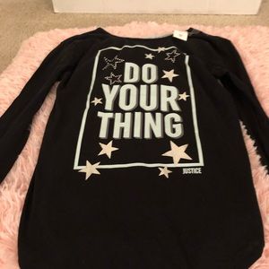 Black Long sleeve Tee by Justice